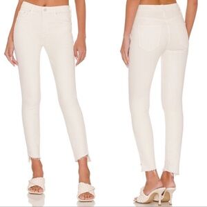 Mother The Looker Ankle Jeans  in Cream Puff